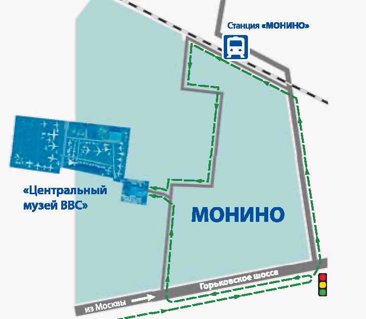 Карта монино московской