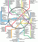 Московский метрополитен, (Метро Москвы). Схема проезда.