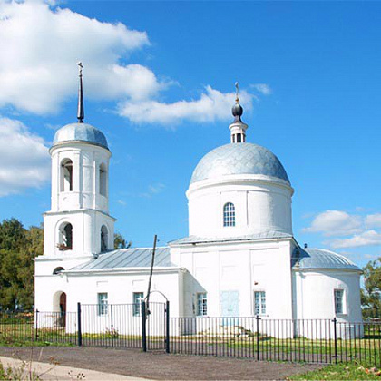 Входная группа Храм Вознесения Господня в Сатино-Русском. 