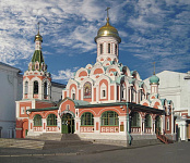 Входная группа Казанский собор. Москва, Никольская,  3