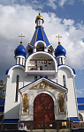 Входная группа Богородицерождественский храм в Костино. Московская область, Королёв, Калининградская,  1