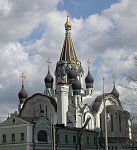 Входная группа Храм Воскресения Христова в Сокольниках. Москва, Сокольническая площадь,  6