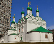 Входная группа Храм Преподобного Симеона Столпника на Поварской. Москва, Поварская,  5, корпус  1