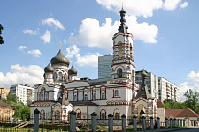Входная группа Храм Великомученика Димитрия Солунского на Благуше. Москва, Ибрагимова,  6а, корпус  1